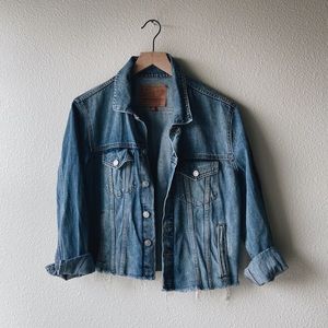 Lucky Brand Cropped Denim Jacket